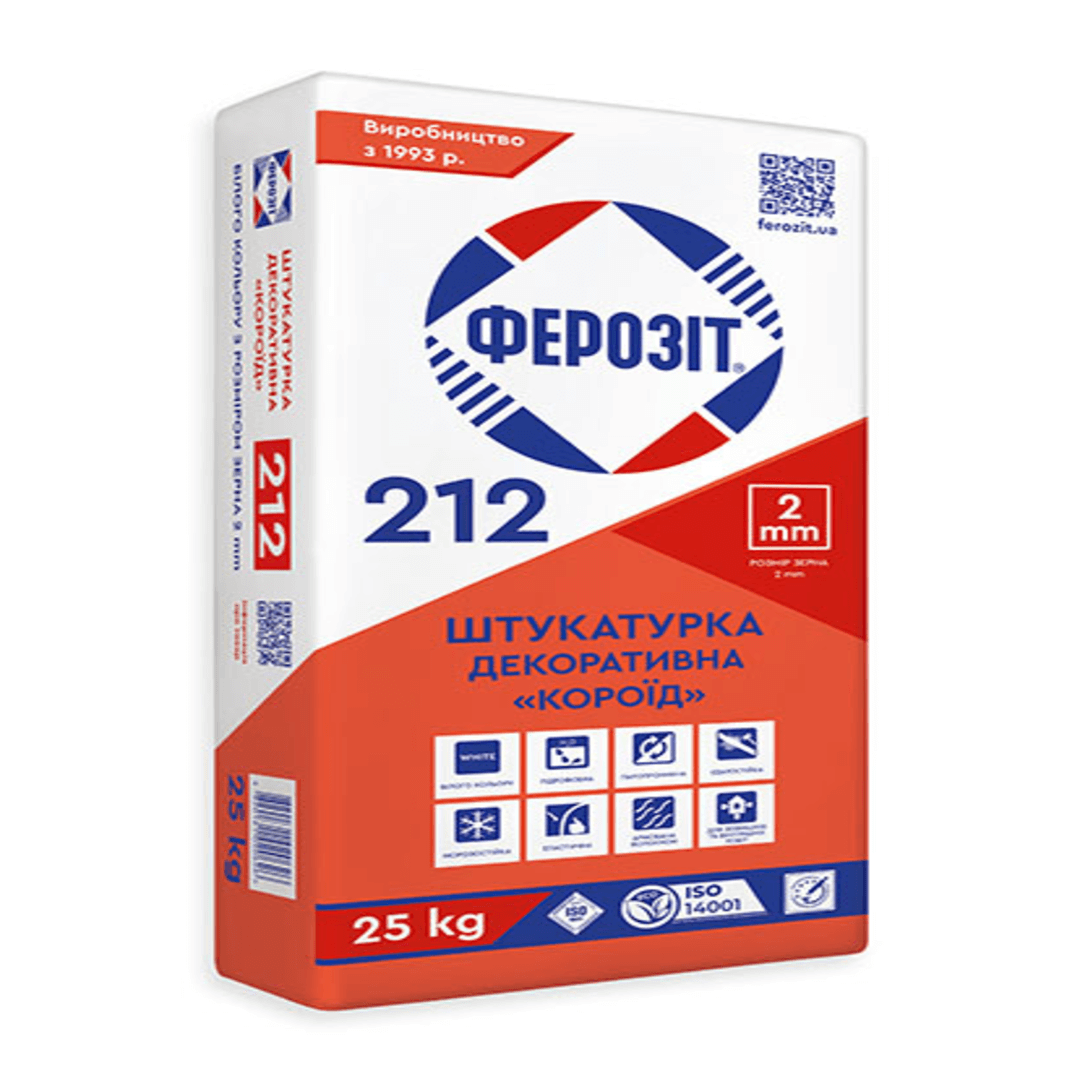 Штукатурка ФЕРОЗІТ КОРОЇД 25 кг 2 мм