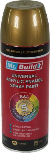 Фарба аероз MR BUILD Золото RAL 1036 400мл (12шт/уп)