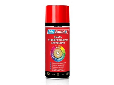 Фарба аероз MR BUILD Червоний RAL 3020 400мл (12шт/уп)