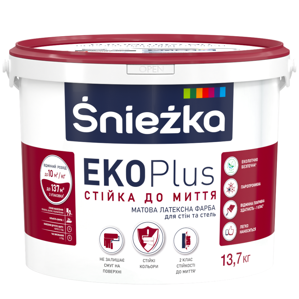 Фарба Sniezka акрилова ЕКО Плюс 3л /4,1 кг
