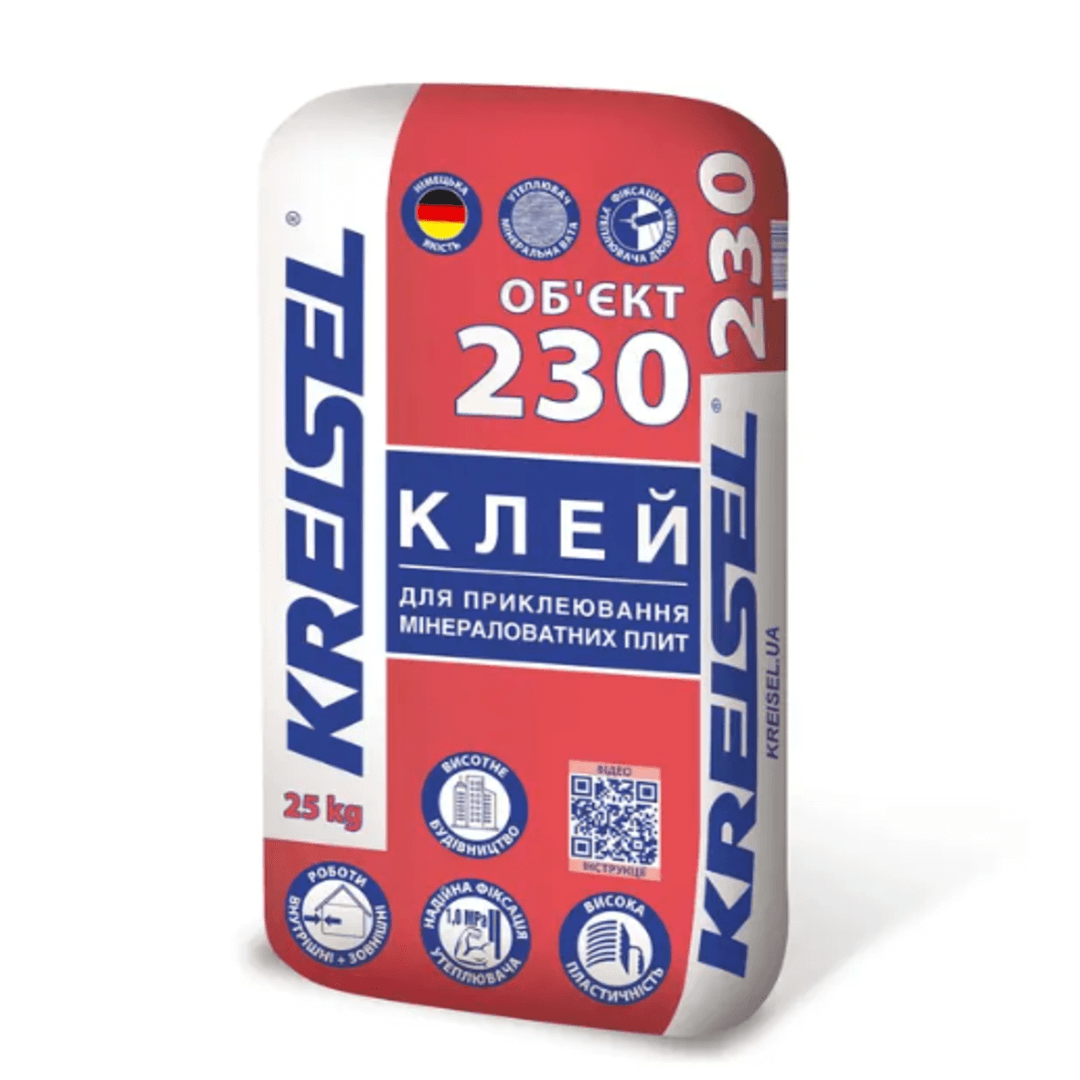 Клей Kreisel 230 для мінеральної вати, 25 кг