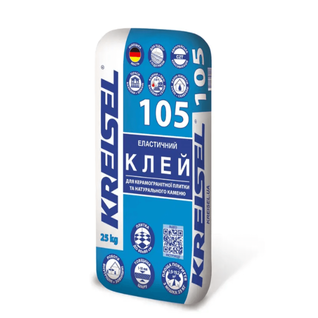 Клей Kreisel 105 для плитки еластична 25кг