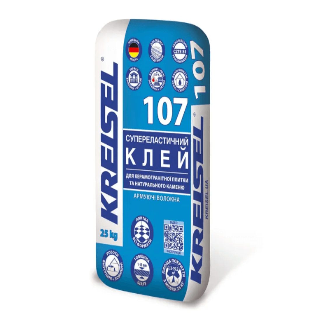 Клей Kreisel 107 для плитки високоеластичний 25кг