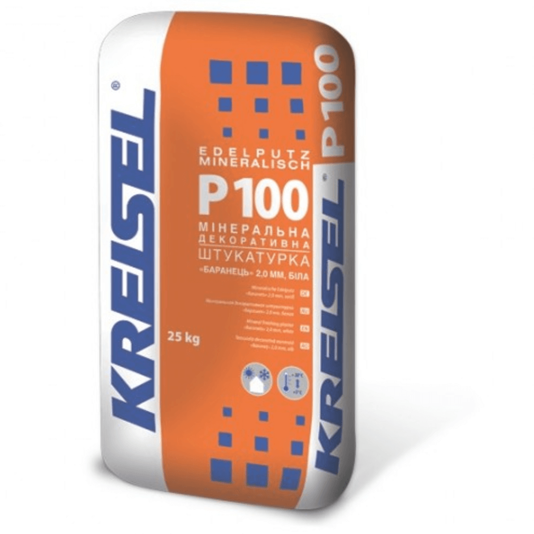 Штукатурка Kreisel Р100 баранець, 25 кг 2 мм