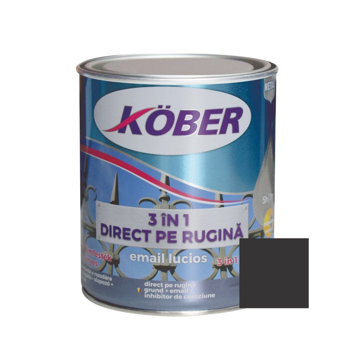 Емаль Kober 3в1 глянець резедова-зелена 0,75л(Е816011L)