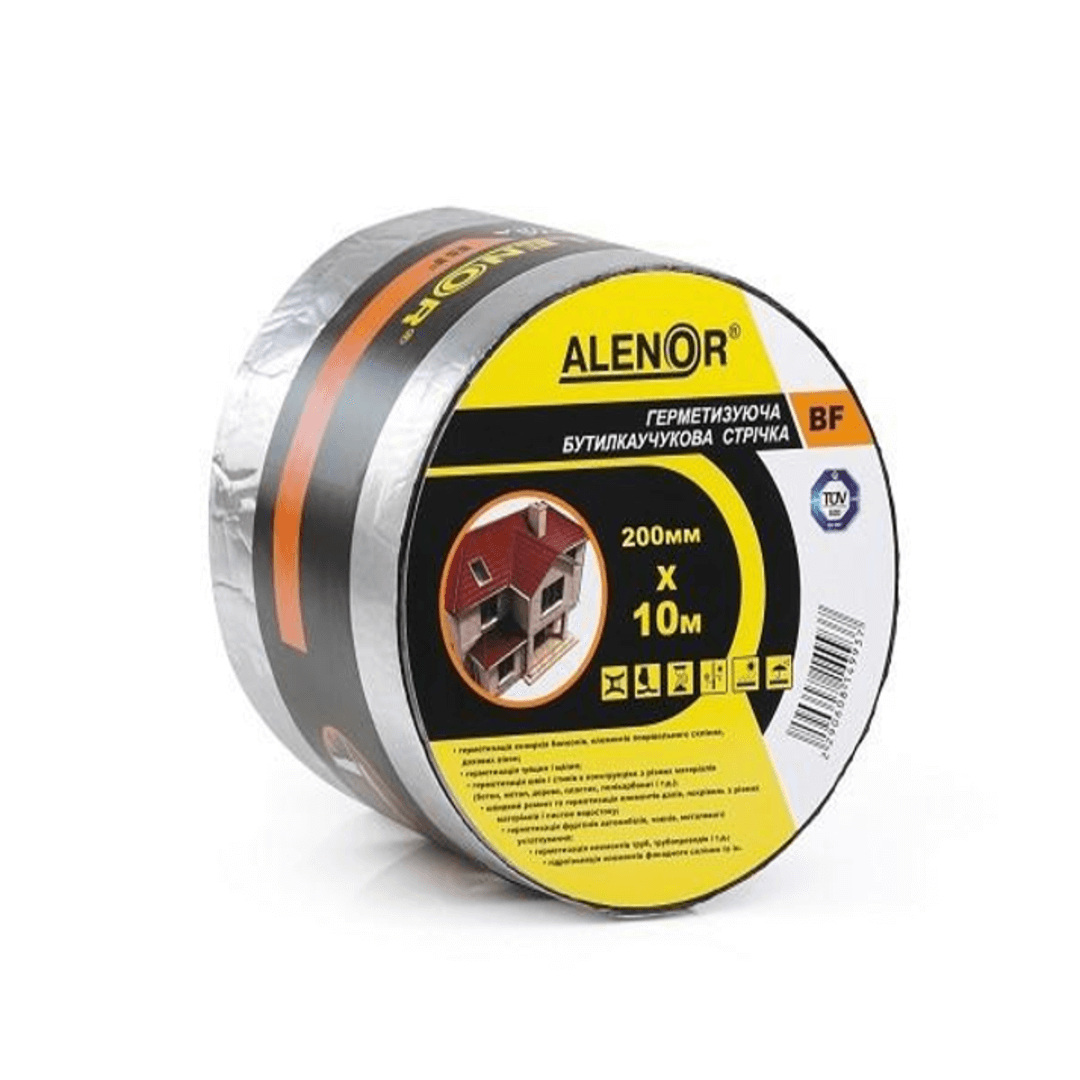 Стрічка бутилкаучукова кровельна Alenor BF 200мм (10м)