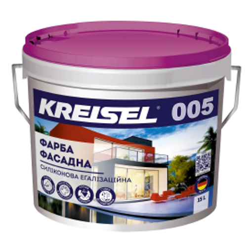 Фарба Kreisel фасадна силіконова ЕГАЛІЗАЦІЙНА 005 База В 15л
