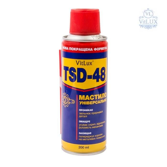 Мастило універсальне (аналог WD-40) VitLux TSD-48 200мл (уп 24)