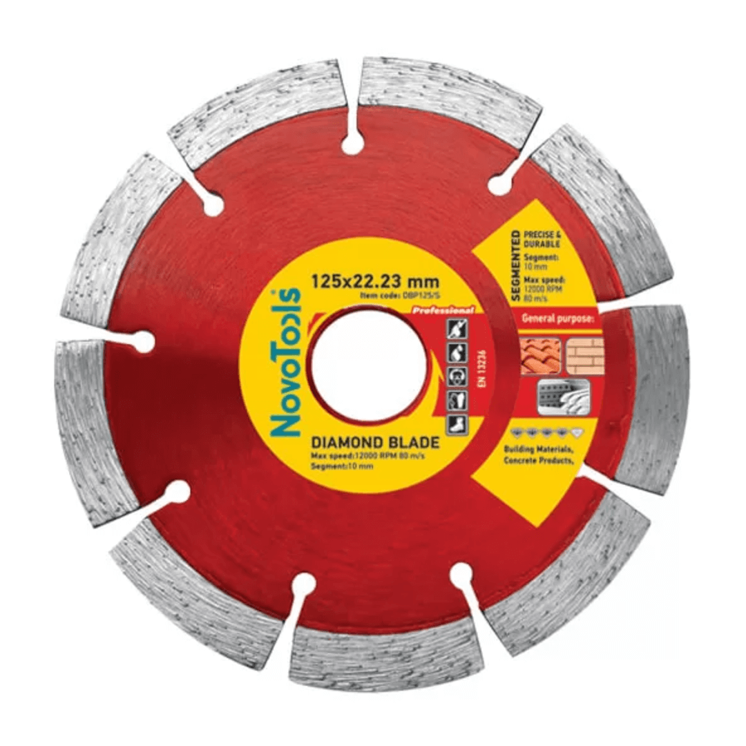 Круг алмазний 125 мм *22.23 мм Сергмент Novotools PRO(червоний)