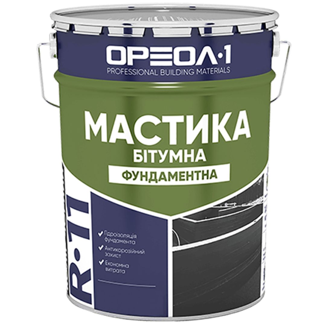 Мастика фундаментна ОРЕОЛ 25 кг R11