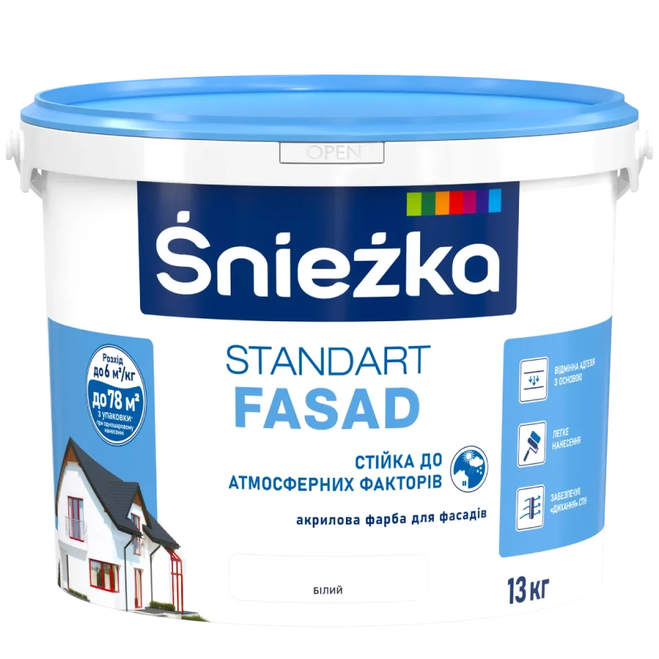 Фарба Sniezka акрилова Фасадна 10л /14кг