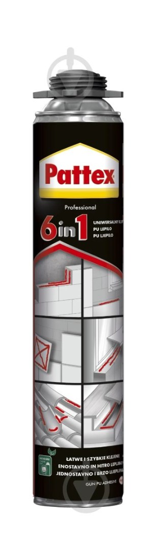 Піна - клей Pattex 6 в 1 PRO 750 мл ПРОФІ