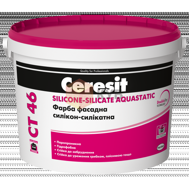 Фарба Ceresit силікон-силікатна фасадна СТ46 10л база В