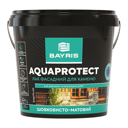 Лак Байріс 2,5л фасадний AQUAPROTECT (шовк/глянц)