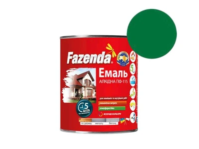 Емаль ПФ-115 2,8кг зелена ФАЗЕНДА