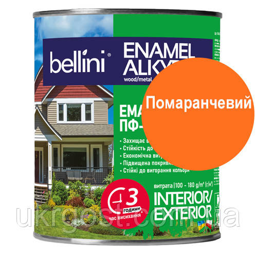Емаль ПФ-115 алкідна Belini 2,8кг ПОМАРАНЧЕВА