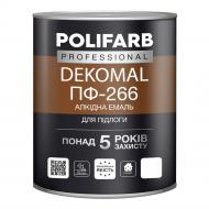 Емаль DekoMal ПФ-266 0,9кг черв-коричн.